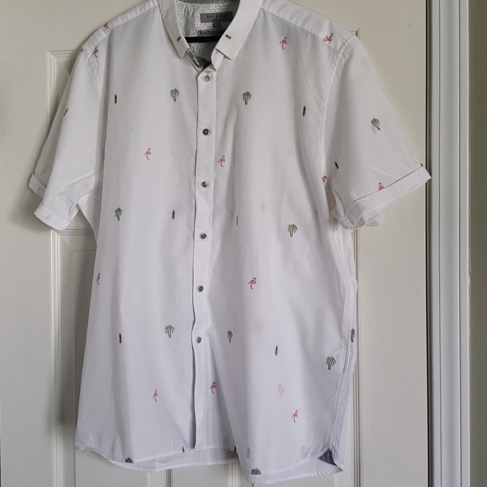 Ted Baker short sleeve button down shirt